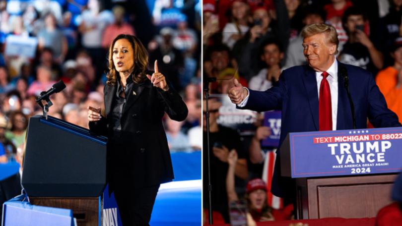 Kamala Harris and Donald Trump are taking different approaches in a tied race. 