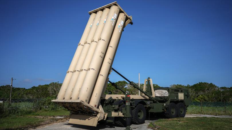 The United States is sending the Terminal High Altitude Area Defense system (pictured in Guam in 2023) with about 100 American troops to operate it to Israel.