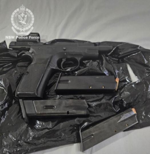 Guns, drugs and cash were all seized.