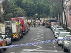 Three people were hospitalised with minor injuries following a minor chemical explosion at Sydney University.