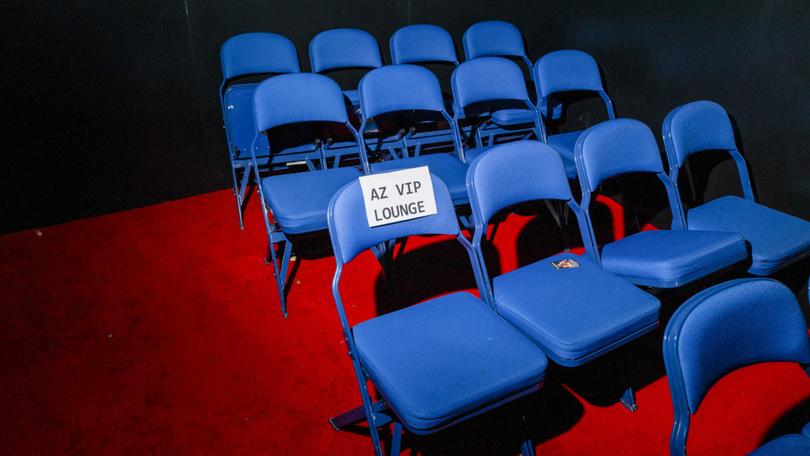 The Arizona delegation area is empty at the end of day three of the Republican National Convention at the Fiserv Forum in Milwaukee on July 17, 2024. 