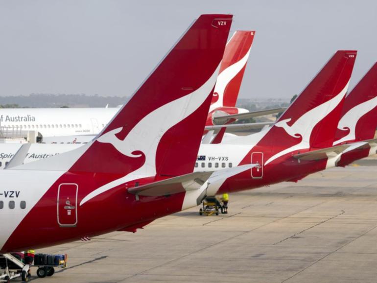 Qantas has been accused of greenwashing. (AP PHOTO)