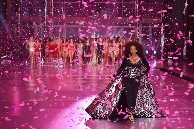 Tyra Banks walks the runway during the 2024 Victoria's Secret Fashion Show.