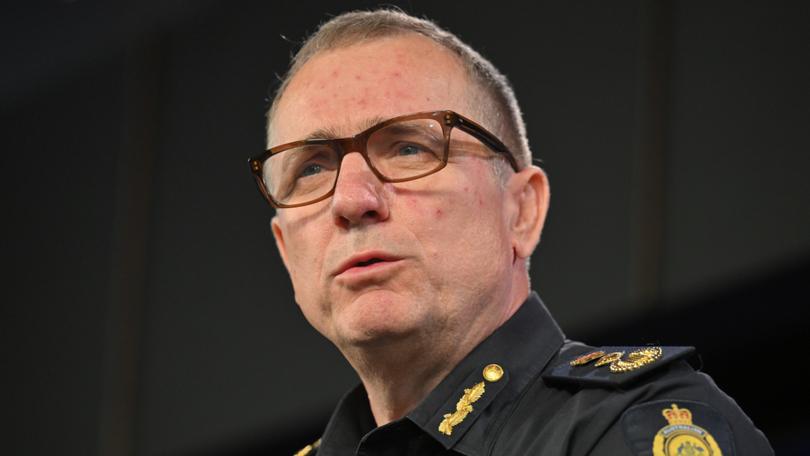 Australian Border Force Commissioner Michael Outram at the National Press Club.