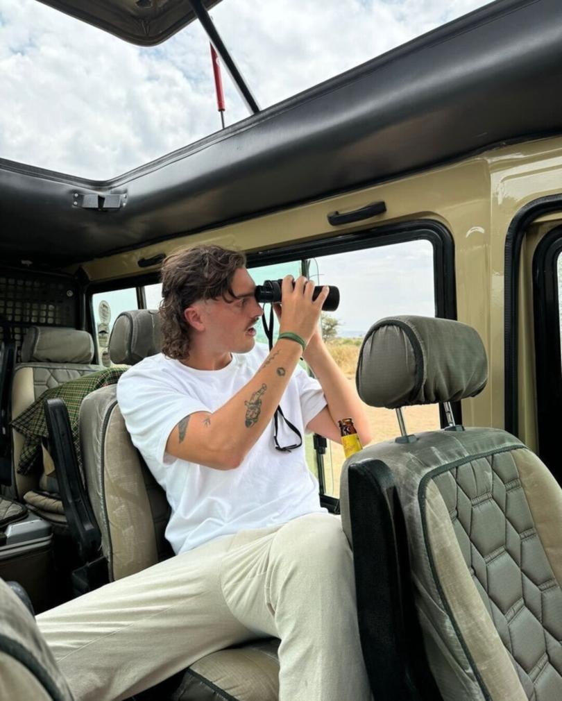 Luke Jackson on safari in Tanzania.