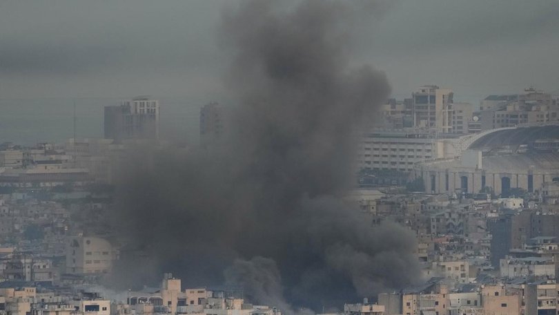 Several Israeli air strikes have hit the Lebanese capital Beirut's southern suburbs. (AP PHOTO)