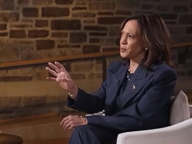 Fox News’ Bret Baier grills Vice President Kamala Harris in the Democrat candidate’s first interview on the conservative network. 