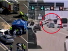 A car is seen driving erratically moments before the deadly smash.