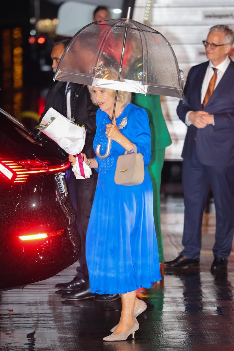 King Charles and Queen Camilla have touched down on Australian soil at a rainy Sydney Airport.

