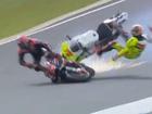 Marco Bezzecchi and Maverick Vinales were involved in a scary crash at Phillip Island. 