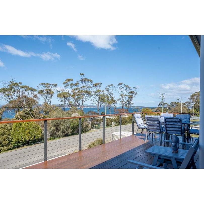 Take in the view from this beach house in Primrose Sands which is on the market with a price guide of $630,000 to $670,000.