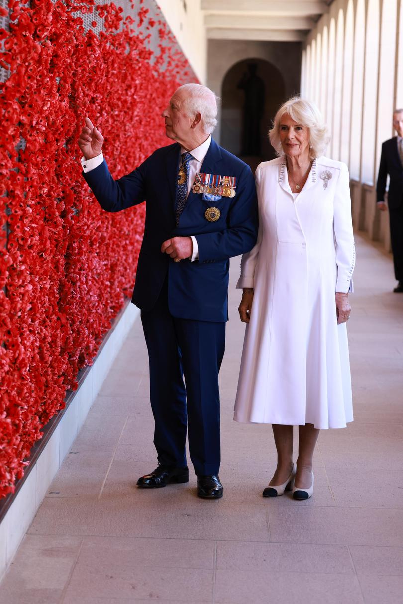 Charles and Camilla visit the Australian War Memorial.