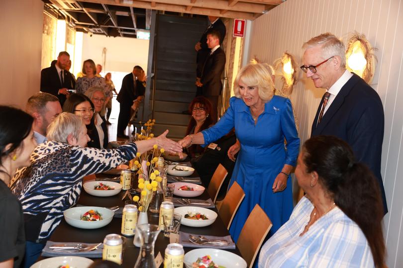 SYDNEY, AUSTRALIA – OCTOBER 22: Queen Camilla visits Refettorio OzHarvest Sydney on October 22, 2024 in Sydney, Australia. The Queen and King Charles III's visit to Australia is his first as monarch, and the Commonwealth Heads of Government Meeting (CHOGM) in Samoa will be his first as head of the Commonwealth. (Photo: Ian Vogler-Pool/Getty Images)