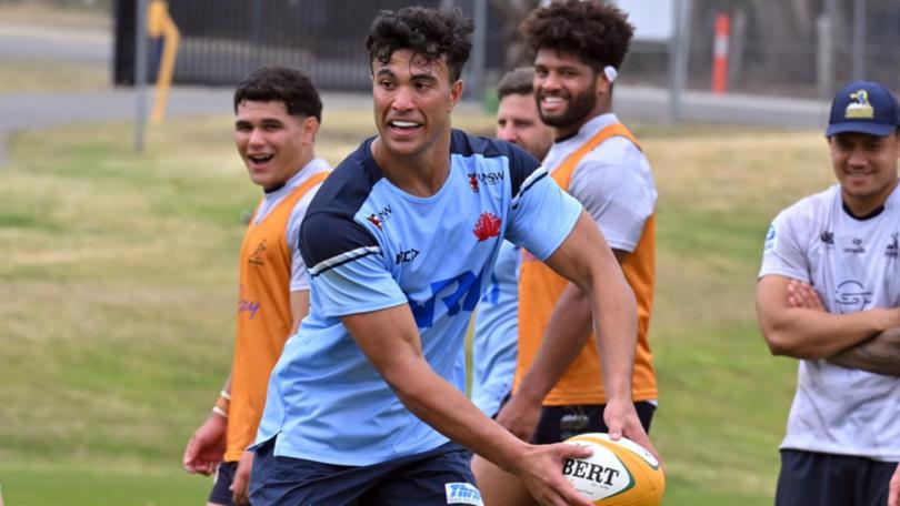 Joseph Aukuso-Suaalii could become a dual international during the Wallabies' UK Spring Tour. (Mick Tsikas/AAP PHOTOS)