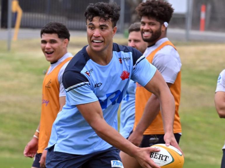 Joseph Aukuso-Suaalii could become a dual international during the Wallabies' UK Spring Tour. (Mick Tsikas/AAP PHOTOS)