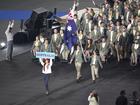 Team Australia parade during the opening ceremony of the Commonwealth Games at Birmingham in 2022. (Zac Goodwin/PA via AP)