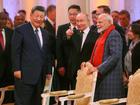 China’s Xi Jinping, Russia’s Vladimir Putin and Indian Prime Minister Narendra Modi meet on the sidelines of the BRICS Summit in Kazan, Russia.