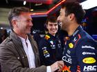 Daniel Ricciardo and Red Bull Racing Team Principal Christian Horner.