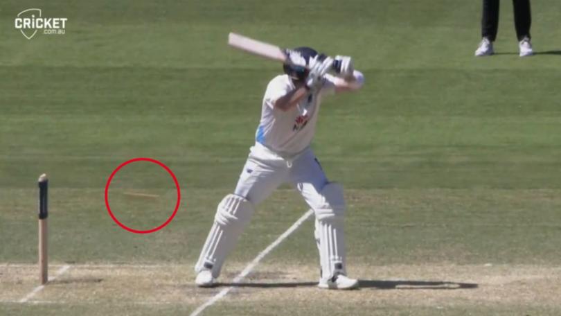 Smith did not play a shot and the ball was clearly not going over the stumps.