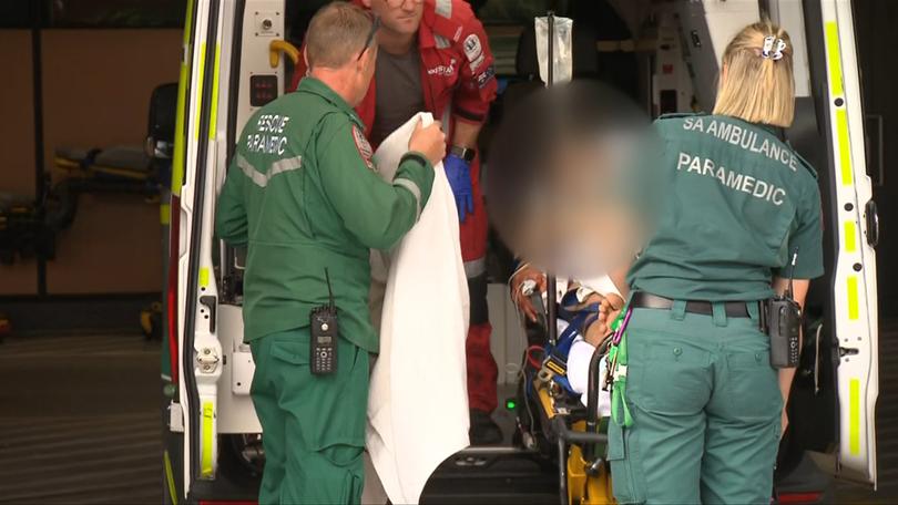 A teenager was rushed to hospital following a suspected stabbing at Elizabeth shopping centre.