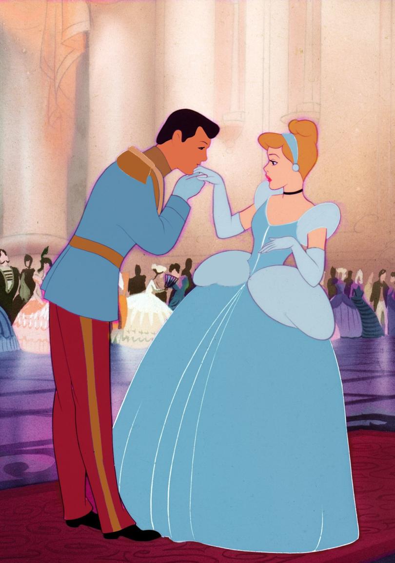 Prince Charming and Cinderella.