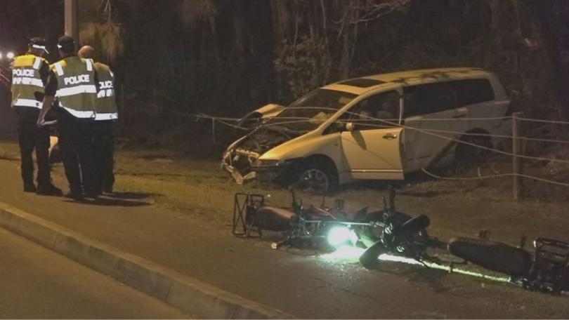 A young boy is fighting for his life after a serious crash involving a car and an e-bike on the Gold Coast.