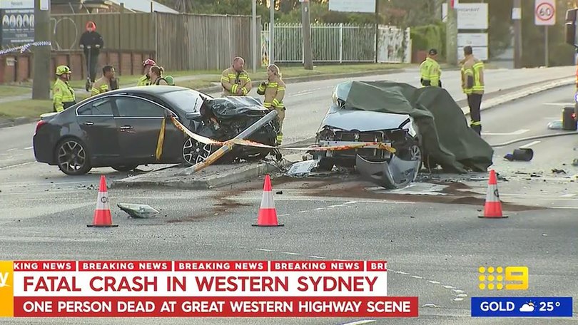 A fatal car accident on the Great Western Highway at St Marys