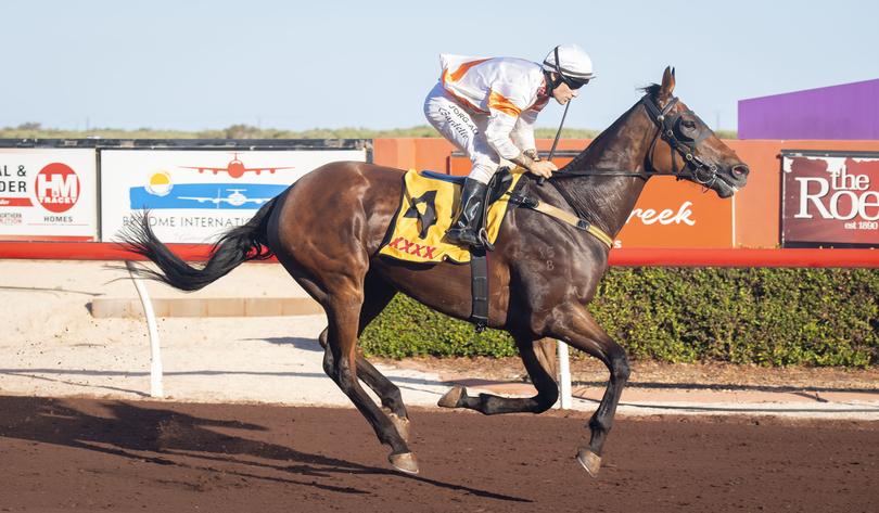 Vevinsky wins the 2024 Broome Cup for jockey Kristo Sardelic