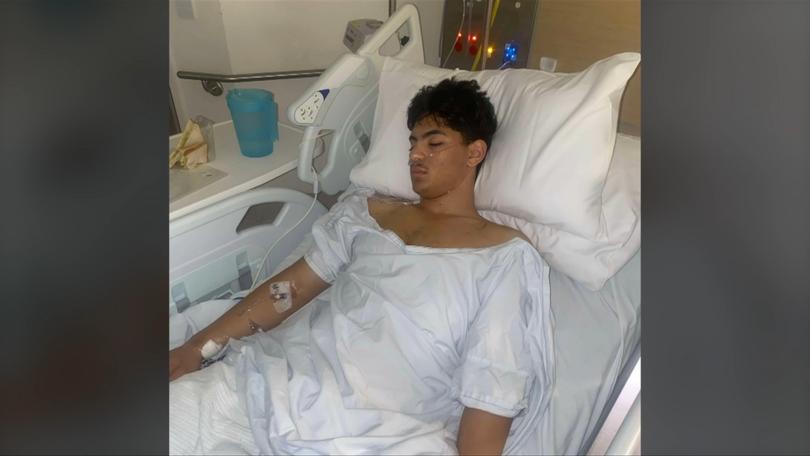 Ned, the 18-year-old victim of the Elizabeth shopping centre stabbing.