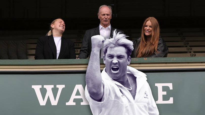 The Shane Warne stand was unveiled today at Junction Oval in St Kilda with his family on hand.