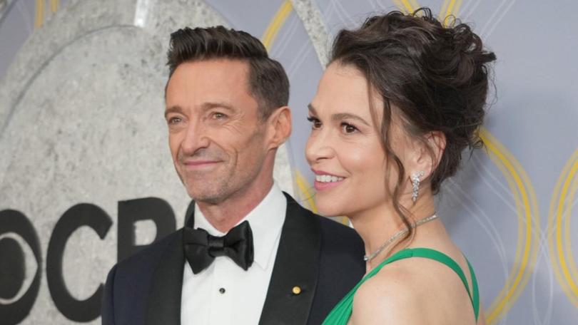 Sutton Foster and Hugh Jackman co-starred in The Music Man on Broadway in 2022.