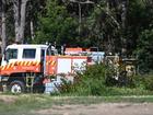 Investigations into a fatal plane crash near Sydney have been hampered by fire. (Dean Lewins/AAP PHOTOS)