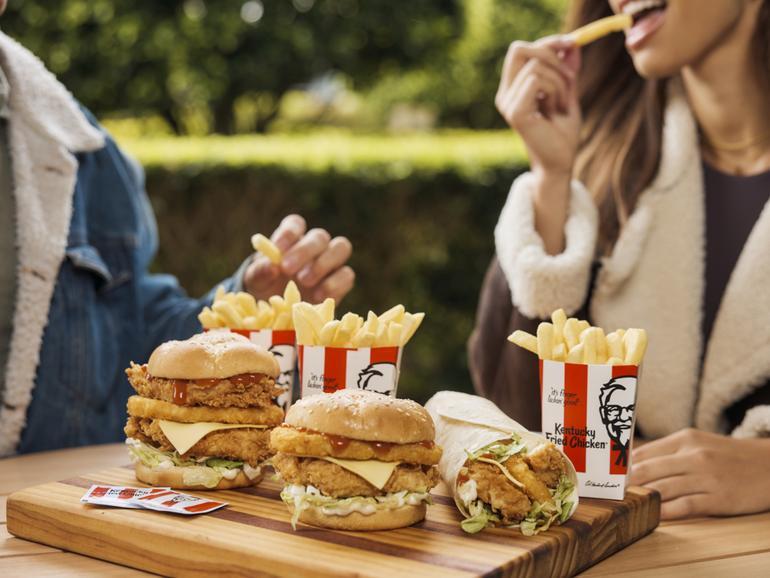 KFC has relaunched its ‘legendary’ Tower range, with additional menu items the Tower Stacker and Tower Twister now included.