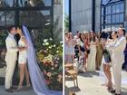 Sunrise star James Tobin marries his long-time partner Farrah in stunning ceremony 