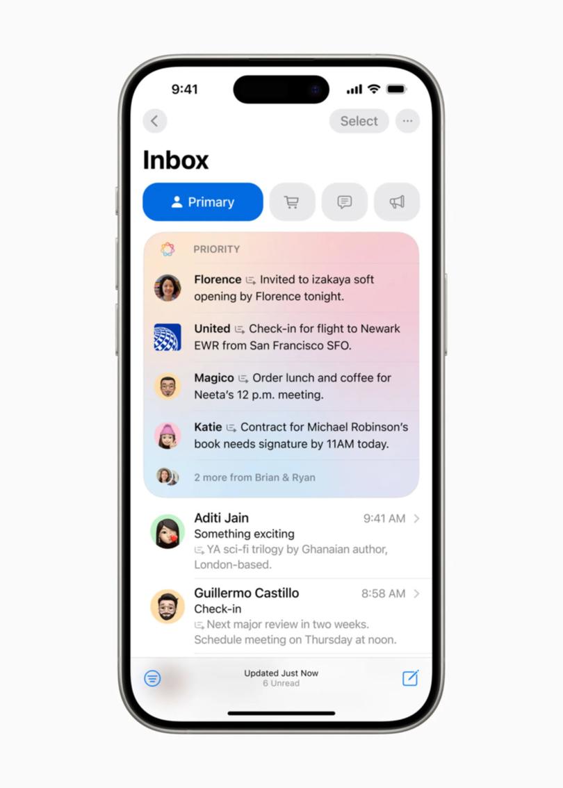 Apple Intelligence can summarize important emails inside the Mail app. Apple