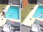 Matthew Richardson has shared footage of his unfortunate pool mishap. 