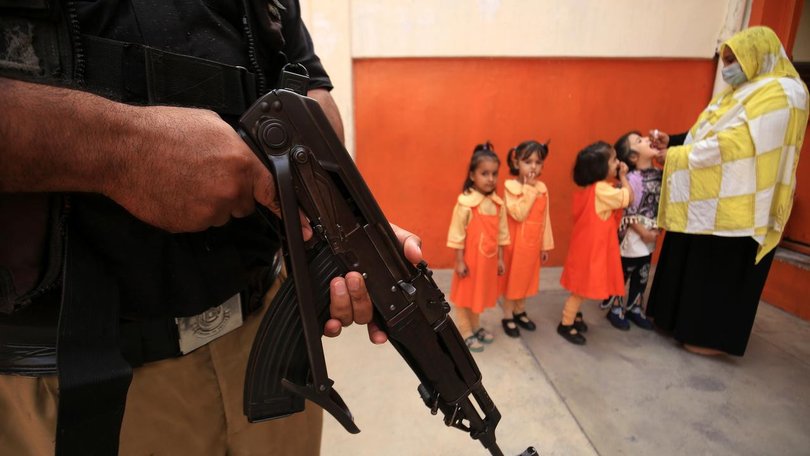 Islamist militant groups have previously attacked polio teams in northwest Pakistan. (EPA PHOTO)