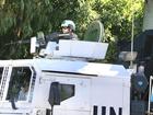 Eight Austrian UN peacekeepers have been injured in a rocket attack in Lebanon. (EPA PHOTO)