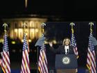 Democratic presidential nominee Vice President Kamala Harris at a campaign event at the Ellipse near the White House in Washington.