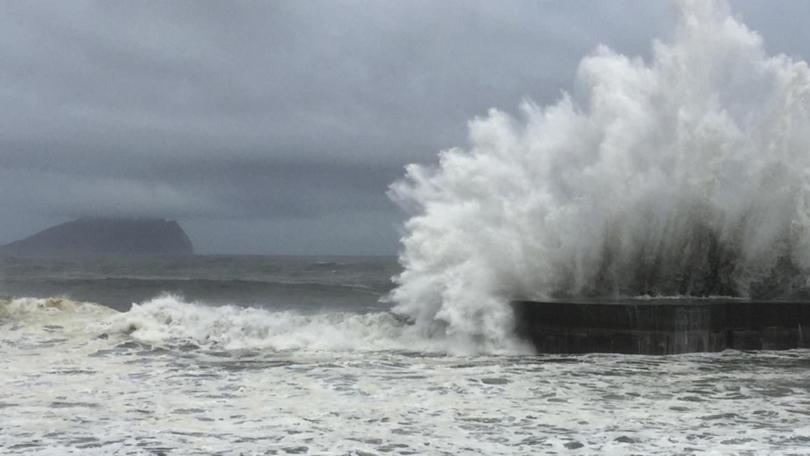 A powerful typhoon is forecast to make landfall on the eastern coast of Taiwan. (AP PHOTO)