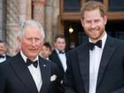 Prince Harry and King Charles in happier times.