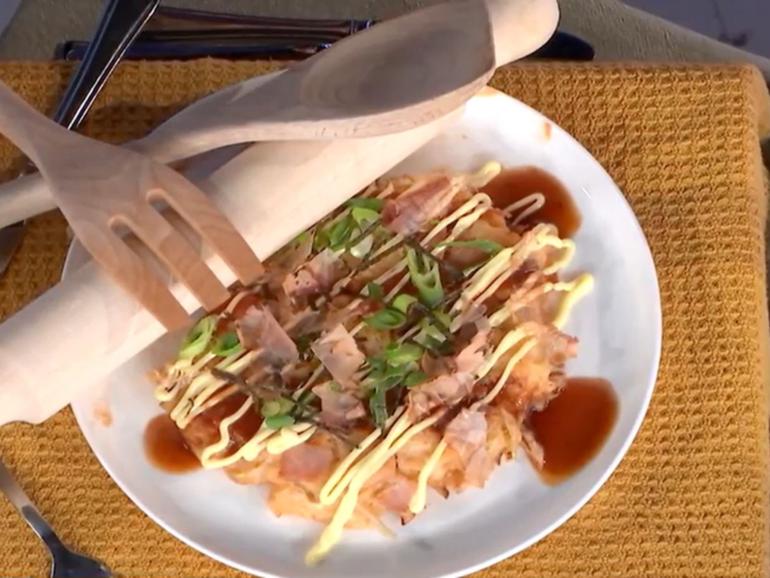 Brendan Pang shares how to make delicious Japanese street food favourite okonomiyaki