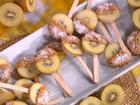 Golden Zespri SunGold Kiwifruit pops.