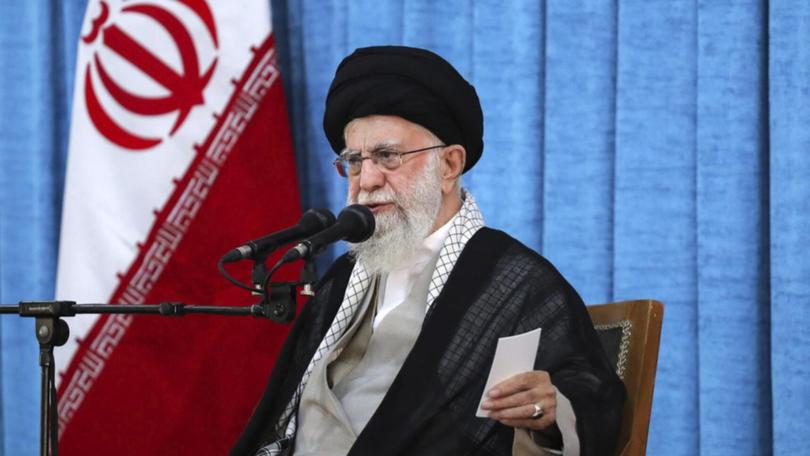 Supreme Leader Ali Khamenei slammed "the one who has the slightest opposition to the revolution". (AP PHOTO)