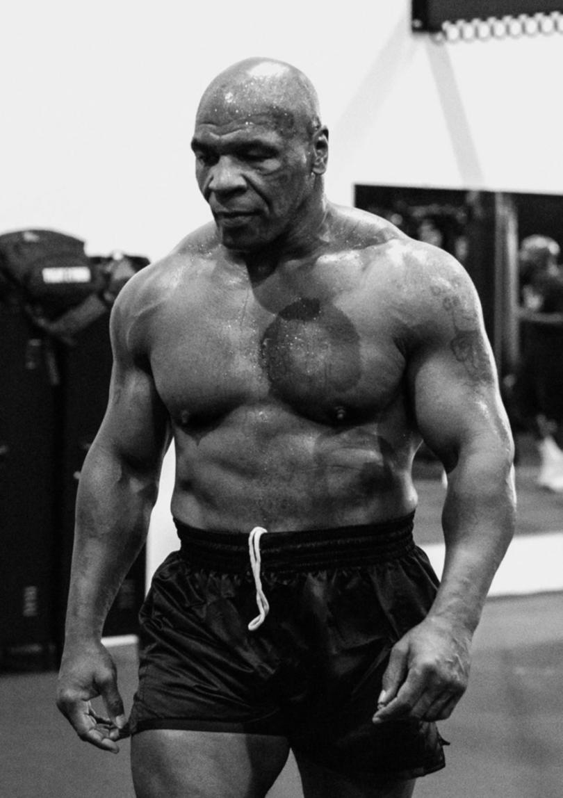 Mike Tyson looking huge.