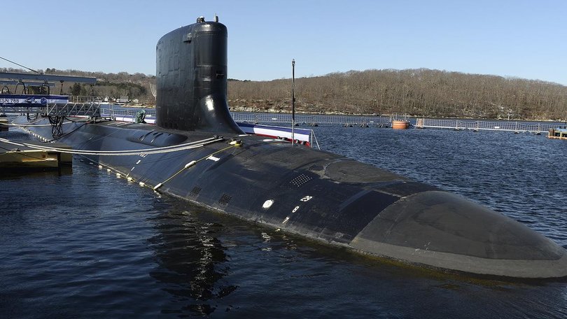 Australia will buy at least three Virginia-class nuclear-powered submarines from the US. (AP PHOTO)