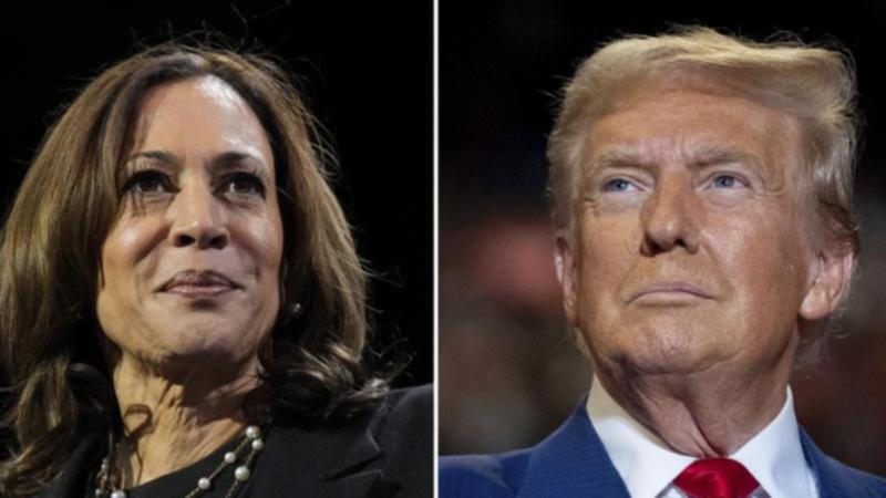 Both Kamala Harris and Donald Trump predicted victory in their final pitches to US election voters. (AP PHOTO)