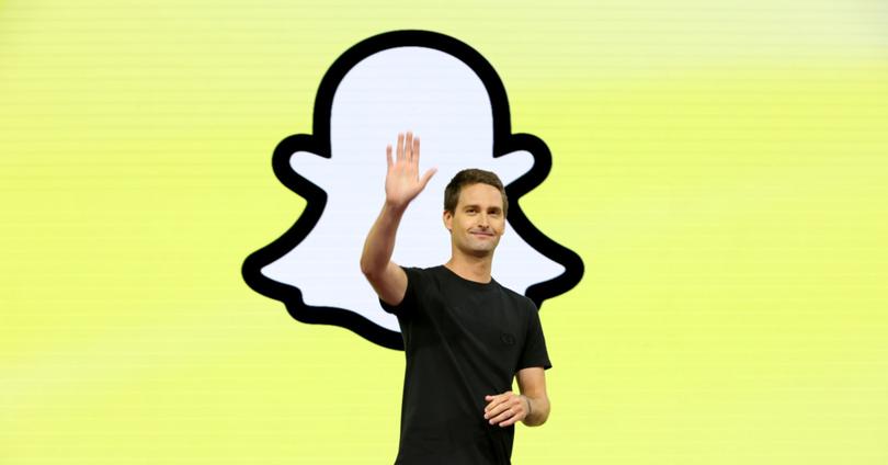 Evan Spiegel, CEO of Snap Inc., speaks onstage during the Snap Partner Summit 2023 at Barker Hangar on April 19, 2023 in Santa Monica, California.