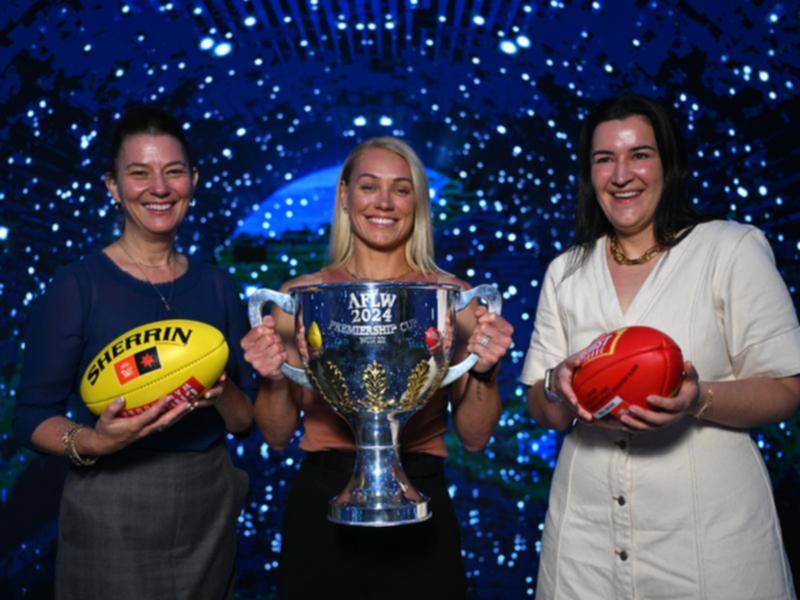 Emma Moore, Erin Phillips and Laura Kane.