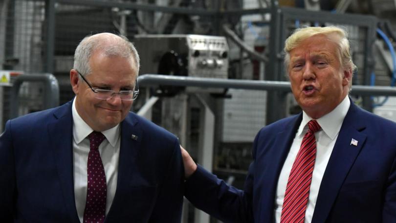 Former prime minister Scott Morrison has declared victory for Donald Trump.